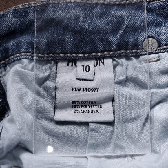 Hudson Jeans Womens 10 Medium Wash Blue Straight Leg Stretch Trendy - Picture 11 of 13